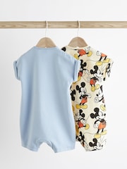 Cream/Mickey Mouse bleu - Barboteuse Jersey Baby 2 Pack - Image 2 of 7