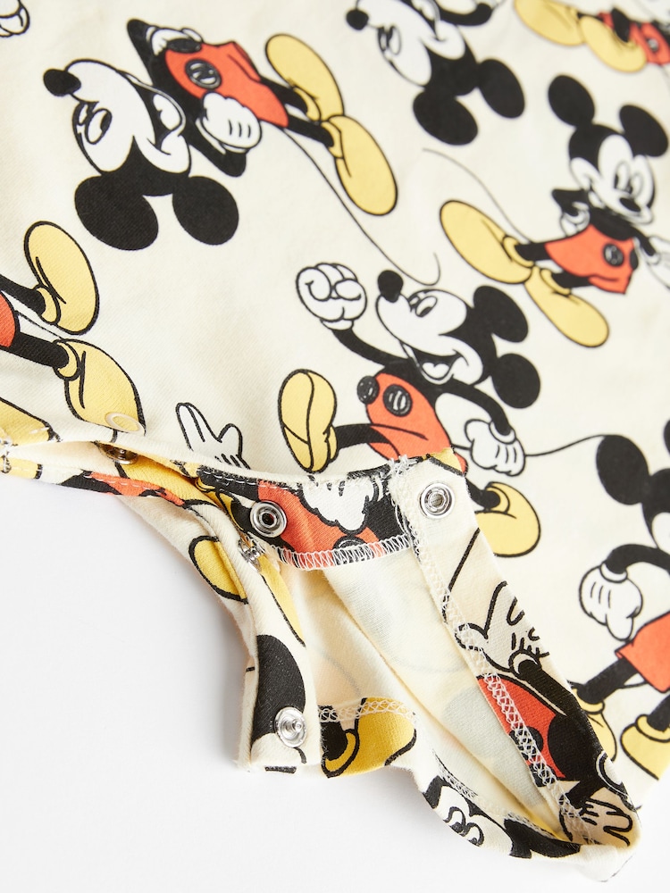 Cream/Mickey Mouse bleu - Barboteuse Jersey Baby 2 Pack - Image 7 of 7