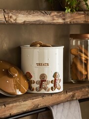 Natural Gingerbread Biscuit Jar - Image 2 of 5