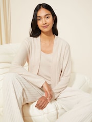 Friends Like These Cream Cosy Long Sleeve Maxi Cardigan - Image 3 of 4