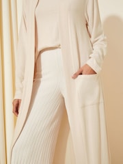 Friends Like These Cream Cosy Long Sleeve Maxi Cardigan - Image 4 of 4