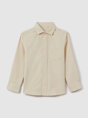 Reiss White Albion 13-14 yrs Corduroy Cutaway Collar Shirt - Image 2 of 6