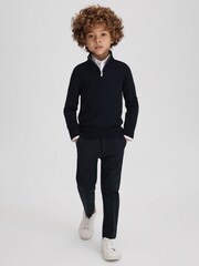 Reiss White Remote 13-14 yrs Slim Fit Cotton Shirt - Image 3 of 6