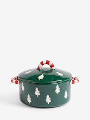 Green Christmas Tree Nibble Bowl with Lid - Image 4 of 4