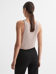 Reiss Champagne Gene Silk Front Vest - Image 5 of 7