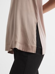 Reiss Champagne Gene Silk Front Vest - Image 7 of 7