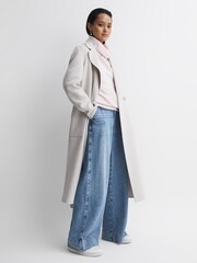 Reiss Light Pink Eva Wool Blend Turtle Neck Jumper - Image 3 of 5
