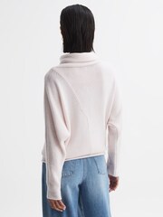 Reiss Light Pink Eva Wool Blend Turtle Neck Jumper - Image 5 of 5