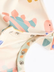 Rdeča z dinozavrom - dojenček Jersey 100% Cotton haljica za igranje 3 komplet - Slika 8 iz 9