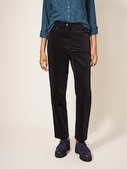 White Stuff Savannah Velvet Black Trousers - Image 1 of 7