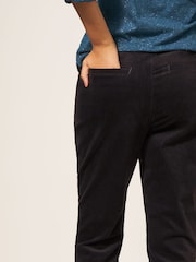 White Stuff Savannah Velvet Black Trousers - Image 4 of 7