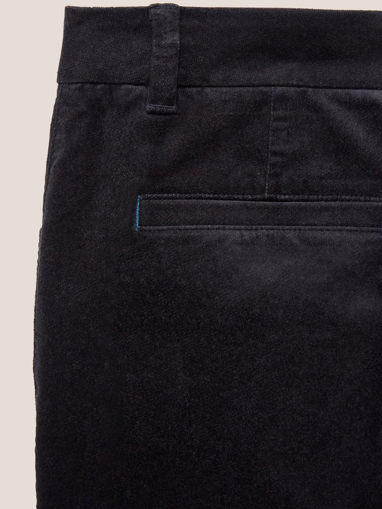 White Stuff Savannah Velvet Black Trousers - Image 7 of 7