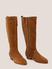 White Stuff Wide Fit Suede Knee High Boots - Image 2 of 4
