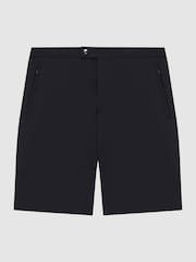 Reiss Navy Fairway Relaxed Fit Golf Performance Shorts - Image 2 of 5