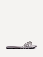 Linzi Silver Monica Silver Embellished Flat Sandals - Image 7 of 7