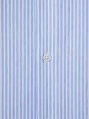Reiss White/Soft Blue Archie Striped Cutaway Collar Shirt - Image 6 of 6