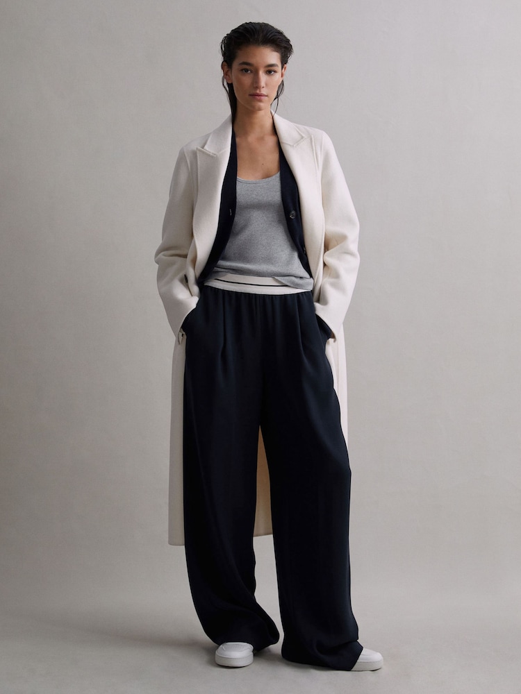 Reiss Abigail Hose mit weitem Bein und elastischem Bund - Bild 1 von 7 Reiss Abigail Hose mit weitem Bein und elastischem Bund - Bild 1 von 7