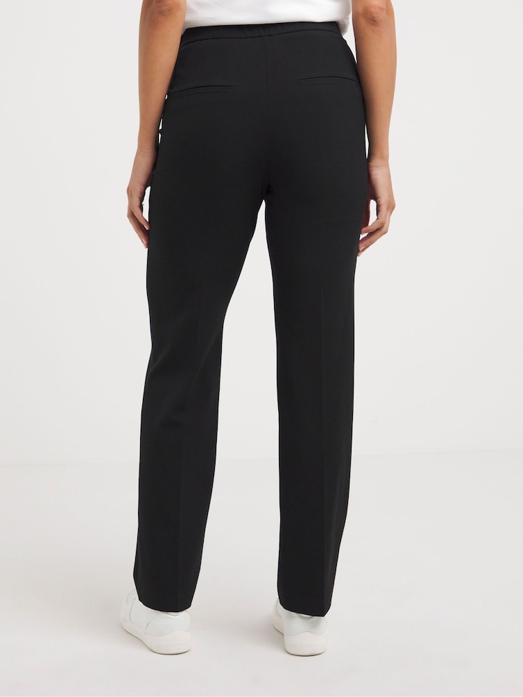 JD Williams Black Magisculpt Straight Leg Trousers Long - Image 2 of 4