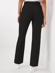 JD Williams Black Magisculpt Straight Leg Trousers  Short - Image 2 of 4