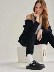 Birkenstock Ravel Black EVA Boston Clogs - Image 4 of 12