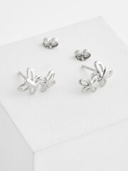 Sterling Silver Butterfly Stud Earrings - Image 3 of 3