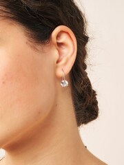 Sterling Silver Cubic Zirconia Drop Earrings - Image 1 of 3
