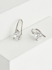 Sterling Silver Cubic Zirconia Drop Earrings - Image 3 of 3