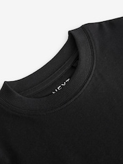 Black Oversized Fit Short Sleeve T-Shirt (3-16yrs) - Image 5 of 5