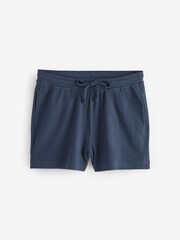 Navy/White Waffle Short Set Pyjamas 2 Pack - Image 4 of 6