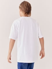 White Oversized Fit Short Sleeve T-Shirt (3-16yrs) - Image 3 of 6