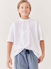 White Oversized Fit Short Sleeve T-Shirt (3-16yrs) - Image 4 of 6