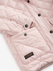 Superdry Pink Quilted Collared Jacket - Image 14 of 15