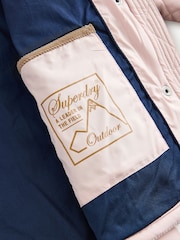Superdry Pink Quilted Collared Jacket - Image 15 of 15