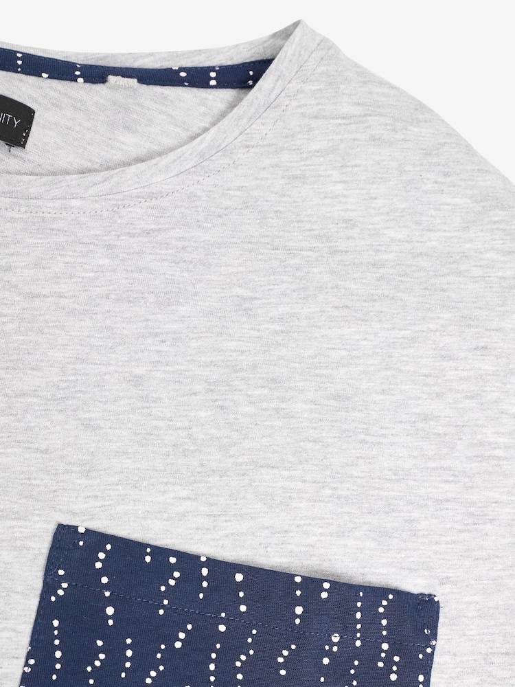 Navy Spot Maternity Short Sleeve Pyjamas - Image 3 of 3