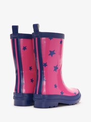 Hatley Pink Glitter Stars Shiny Rain Boots - Image 3 of 3