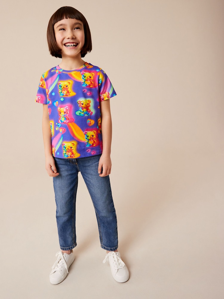 Purple/Rainbow Bears T-Shirt (3-16yrs) - Image 2 of 7