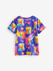 Purple/Rainbow Bears T-Shirt (3-16yrs) - Image 6 of 7
