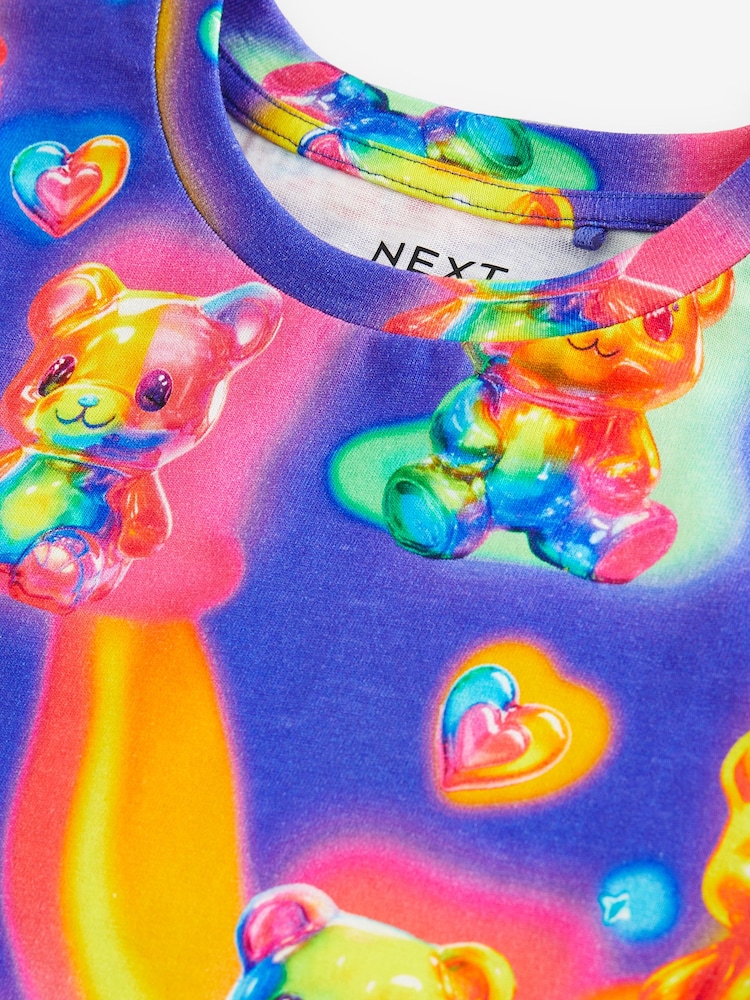 Purple/Rainbow Bears T-Shirt (3-16yrs) - Image 7 of 7