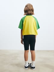 Yellow Brazil Boxy Football Top (3-16yrs) - Image 2 of 7
