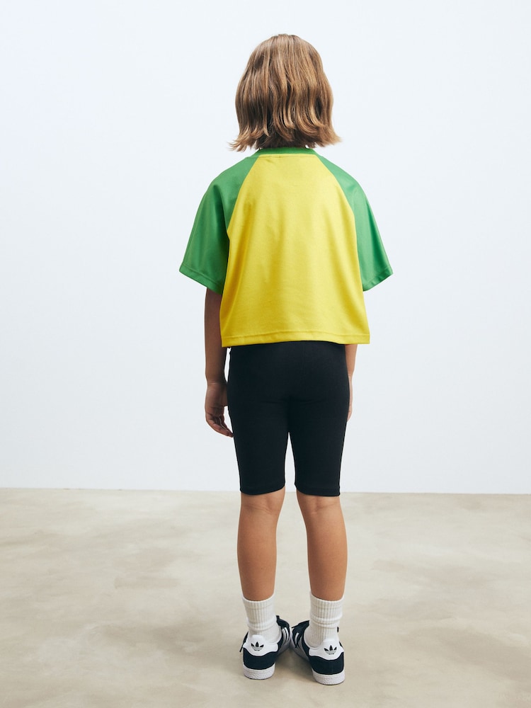 Yellow Brazil Boxy Football Top (3-16yrs) - Image 2 of 7