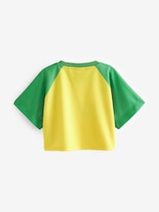 Yellow Brazil Boxy Football Top (3-16yrs) - Image 6 of 7
