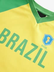 Yellow Brazil Boxy Football Top (3-16yrs) - Image 7 of 7
