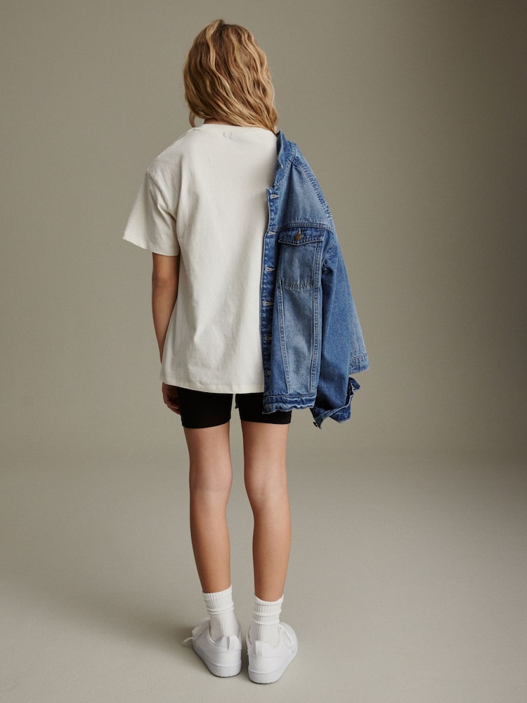 White Selena Gomez Oversized License T-Shirt (3-16yrs) - Image 3 of 8