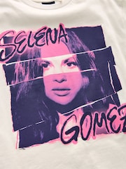 White Selena Gomez Oversized License T-Shirt (3-16yrs) - Image 8 of 8