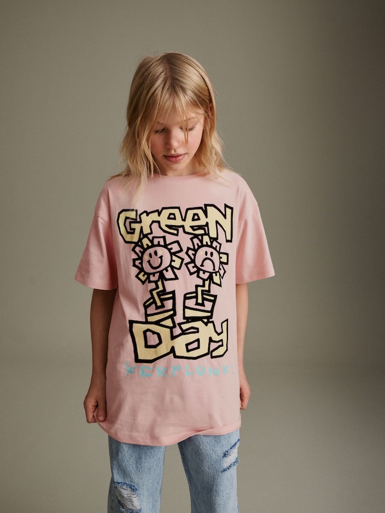 Pink Green Day Band License T-Shirt (3-16yrs) - Image 1 of 6
