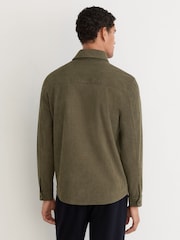 Reiss Green Townie Corduroy Twin-Pocket Overshirt - Image 7 of 8