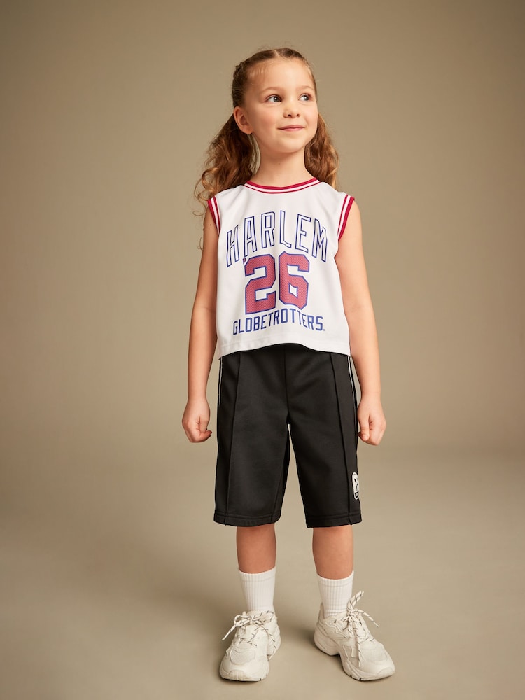 Weiß - Harlem Globetrotters Basketball Trägertop (3–16 Jahre) - Bild 1 von 7