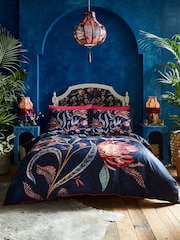 Joe Browns Blue Flamboyant Florals Reversible Bed Set - Image 1 of 6