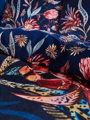 Joe Browns Blue Flamboyant Florals Reversible Bed Set - Image 5 of 6