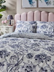Joe Browns Blue Poised Peacocks Reversible Bed Set - Image 2 of 6